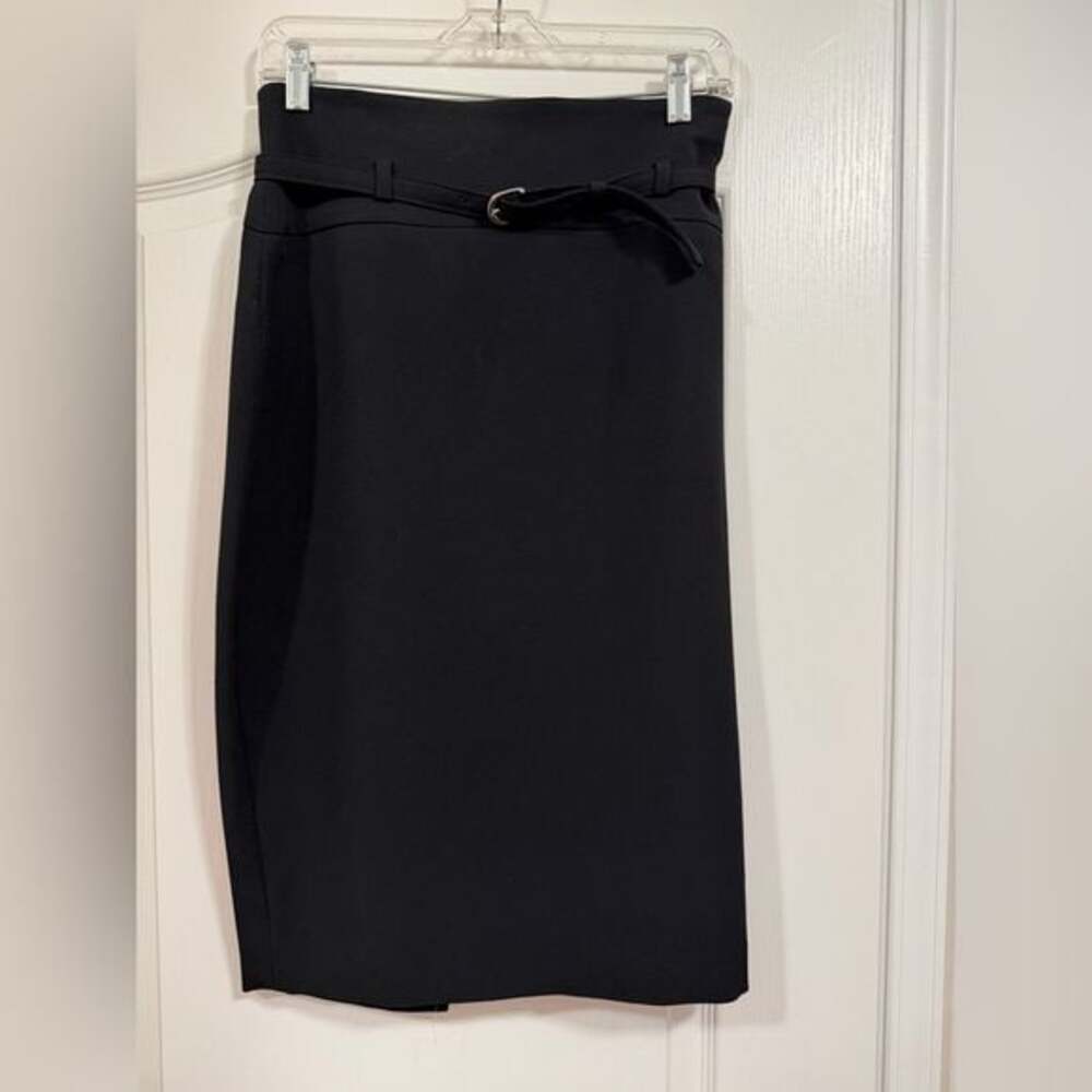 Express Black Pencil Skirt with Belt